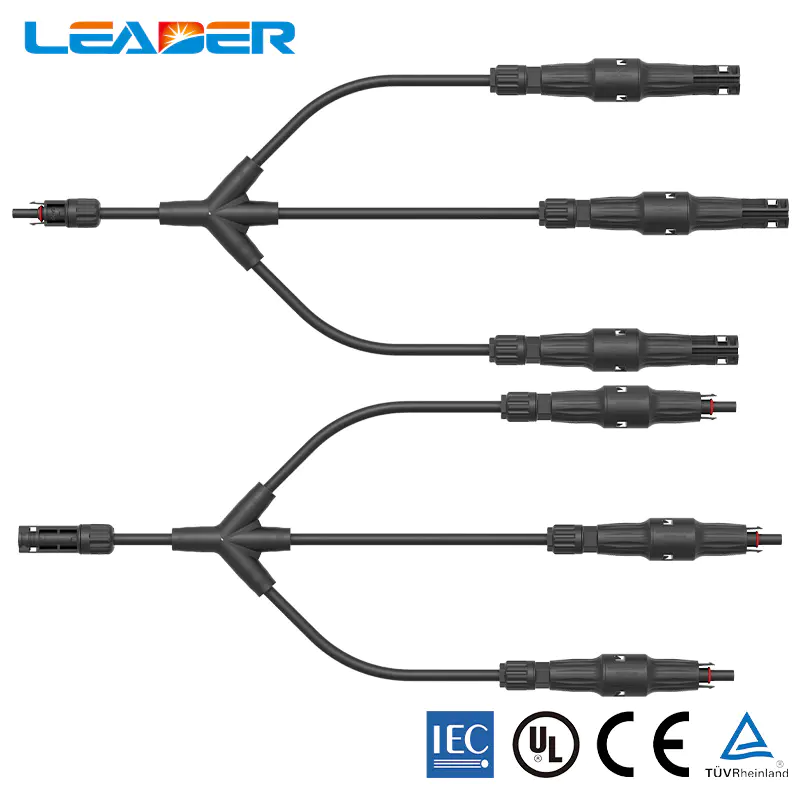 Solar Panel Parallel connector Inline fuse 3 In 1